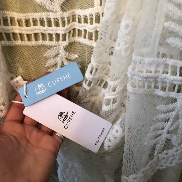 NWT! CupShe Swim Suit Open Cover Up - Picture 3 of 5